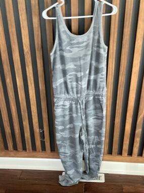Danskin Gray Camo Girls' Tank Jumpsuit